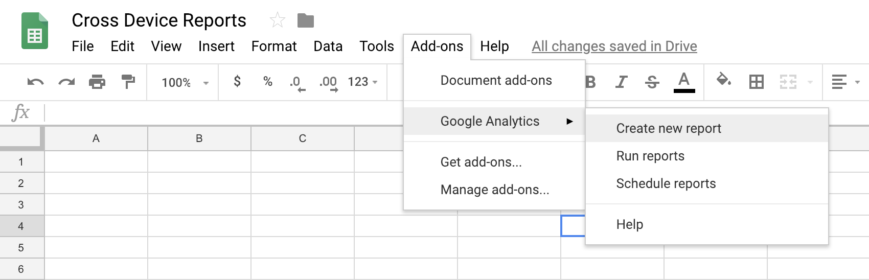 screenshot of Google Sheet set up to pull in data