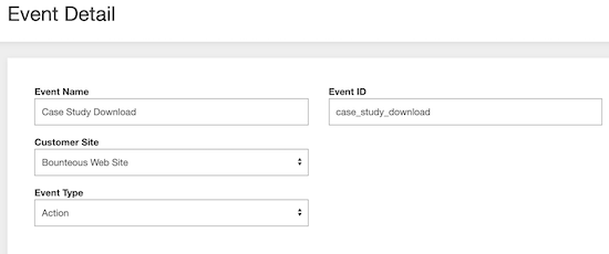 image of event details in Acquia Lift