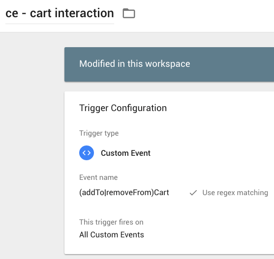 ce - cart ineraction in GTM