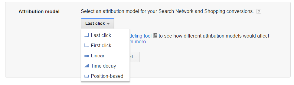 AdWords Attribution Models