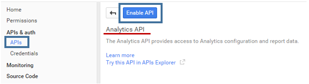 Developer Console Analytics API