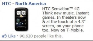 HTC Facebook Ad