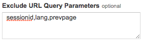 Exclude query parameters