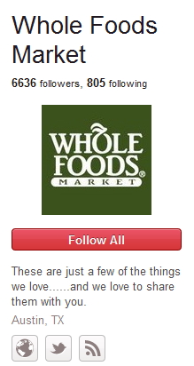Whole Foods Pinterest Example