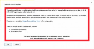 Authorization Required - Google Apps Script