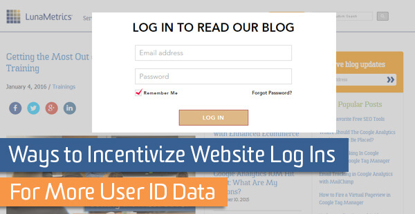 Ways to Incentivize Website Log Ins for More User ID Data | Bounteous
