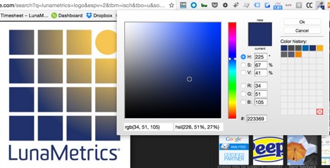 color picker chrome