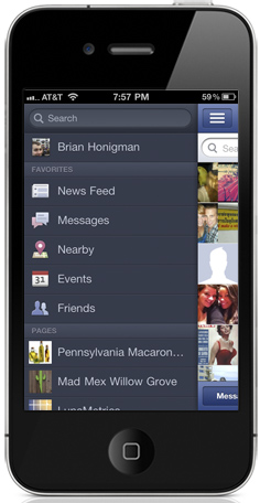 facebook page management iphone