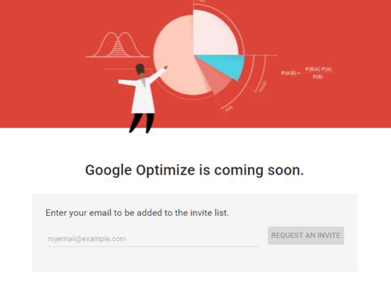 Google Optimize sign up