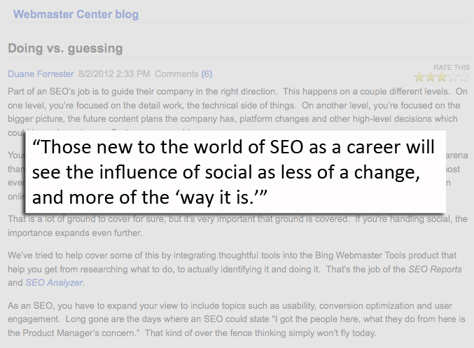 social media continues to influence search