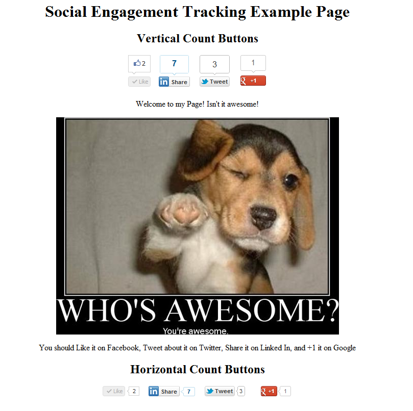 Social Engagement Tracking is Awesome
