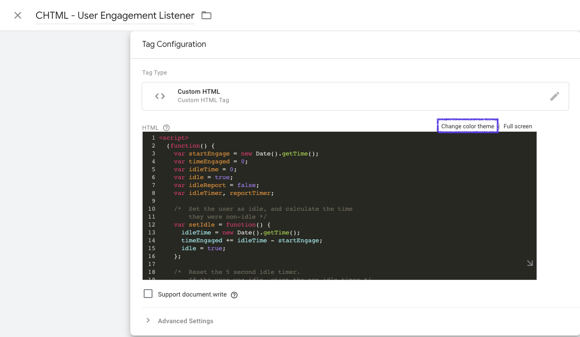 view of code with code editor